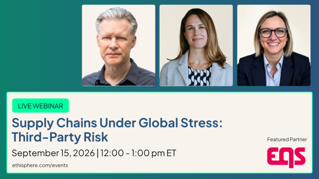 Supply Chains Under Global Stress: Third-Party Risk