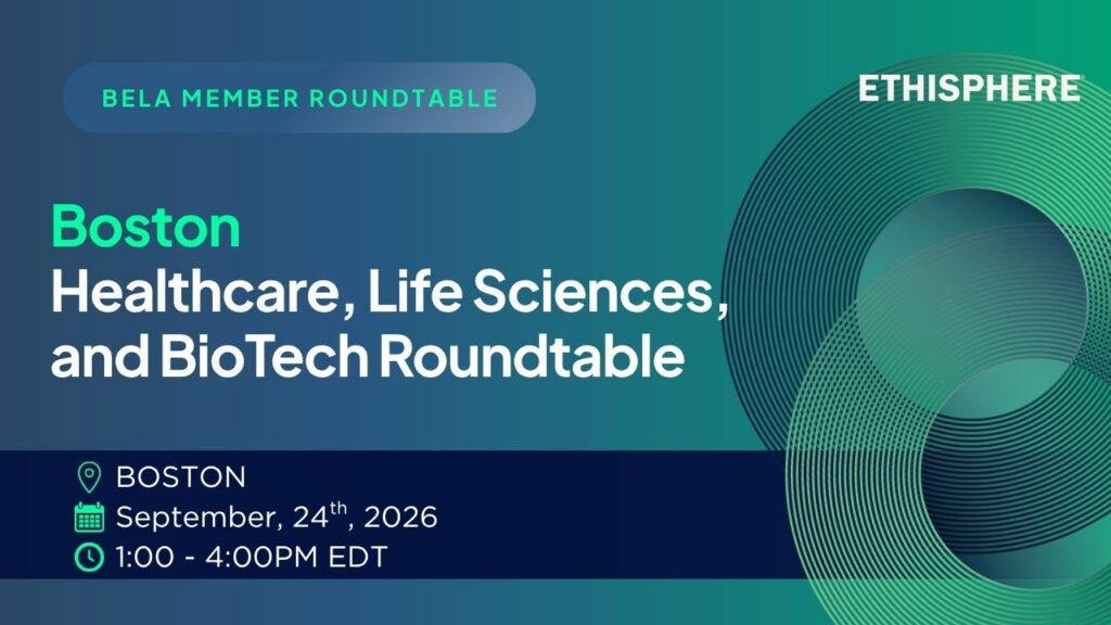 BELA In-Person Roundtable: Healthcare and Life Sciences, Boston, MA