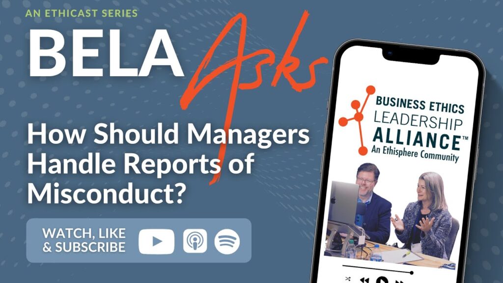 BELA Asks - Managers Response to Misconduct Reports