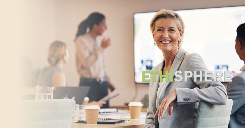 Business woman, portrait or leadership in office boardroom meeting