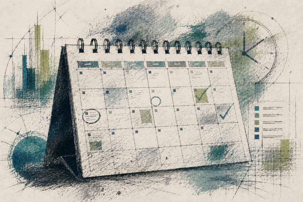 An abstract calendar for planning