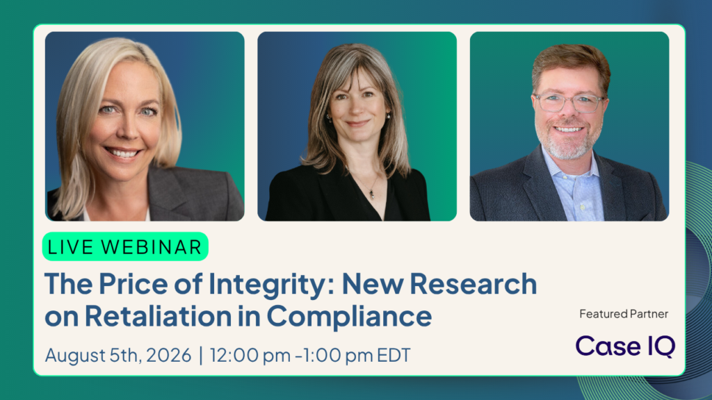 The Price of Integrity: New Research on Retaliation in Compliance