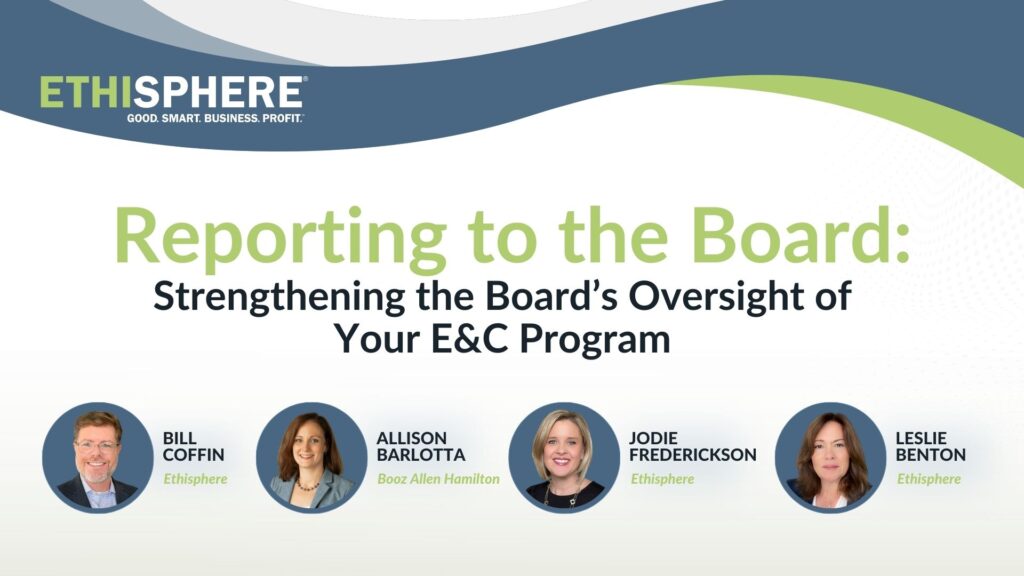 Webcast - Reporting to the Board