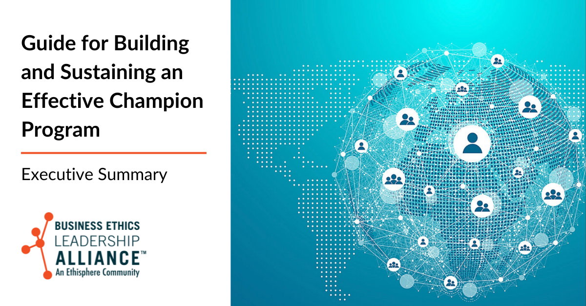 Guide for Building and Sustaining an Effective Champion Program: Executive Summary