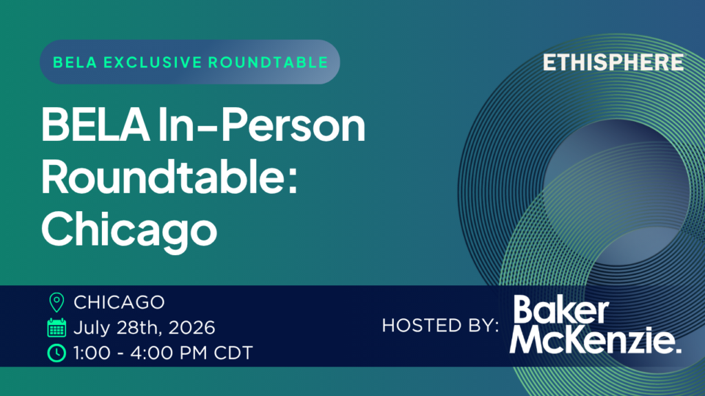 BELA In-Person Roundtable: Chicago, Hosted by Baker McKenzie