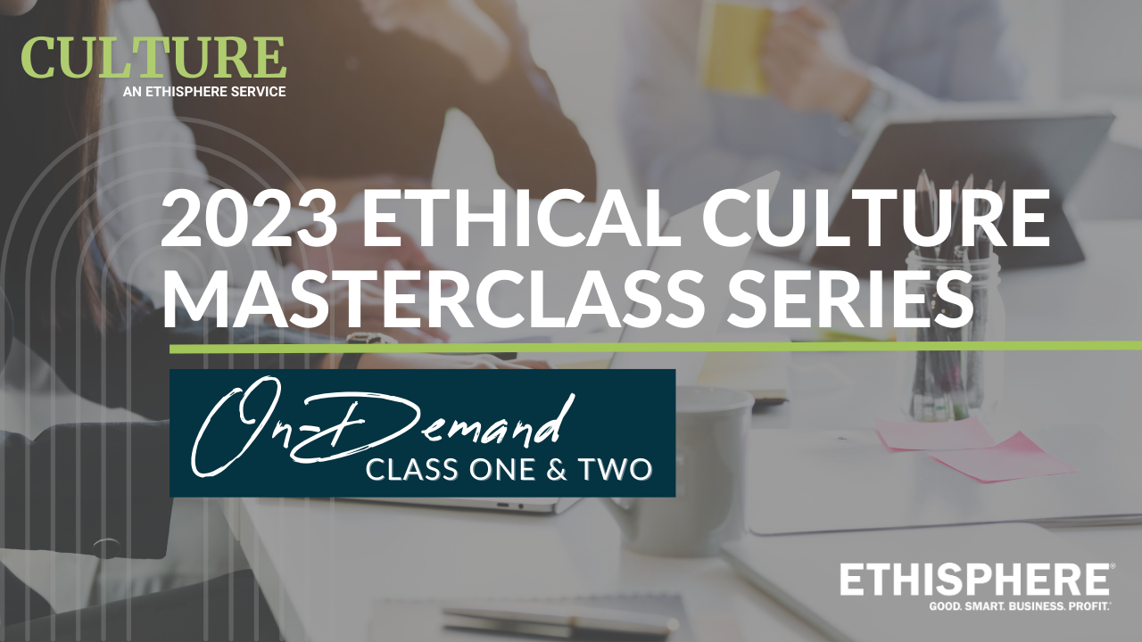 2023 Ethical Culture Masterclass Series