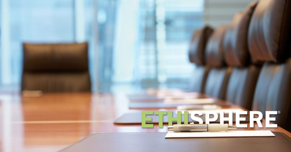 empty board room table ethisphere