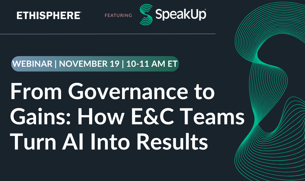 Webinar | November 19 | 10-11 AM ET. From Governance to Gains: How E&C Teams Turn AI Into Results