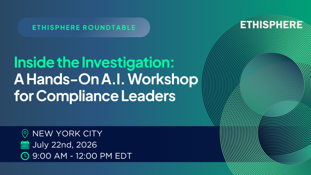 Inside the Investigation: A Hands-On A.I. Workshop for Compliance Leaders | NYC