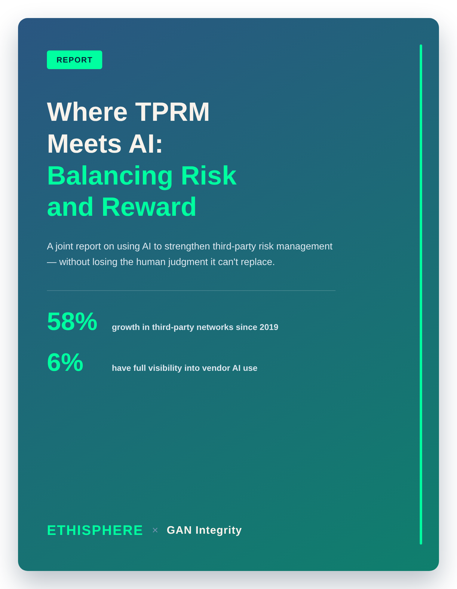 WHERE TPRM MEETS AI: Balancing Risk and Reward