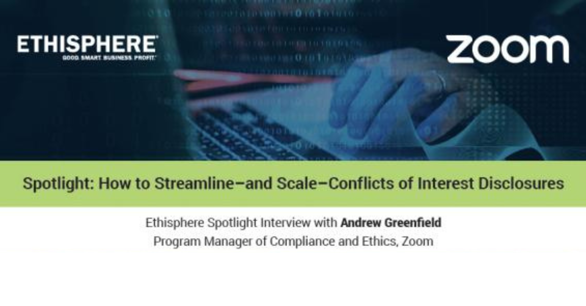 Spotlight on Zoom: How to Streamline & Scale Conflicts of Interest Disclosures